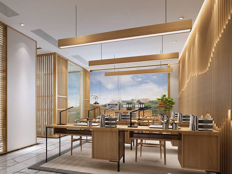 工装风格室内装修效果图-深圳某金融公司办公空间800平米